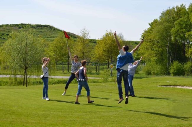 Pitch&Putt groep op de baan