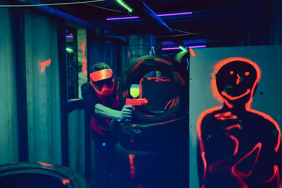 GelblasterPaintball 2.0 binnen persoon