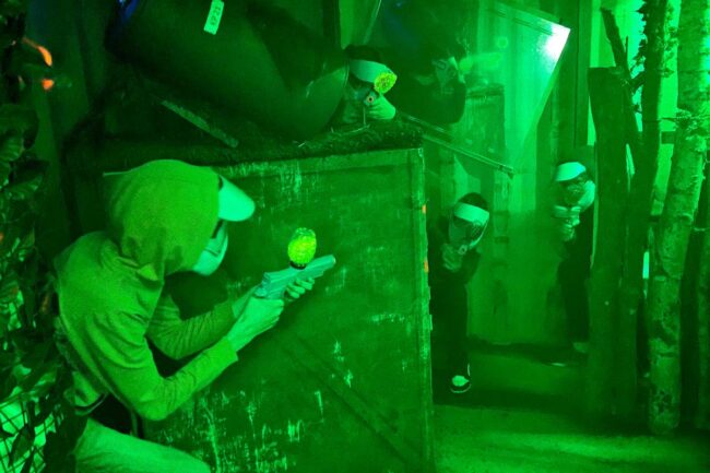 GelblasterPaintball 2.0 binnen schuilen